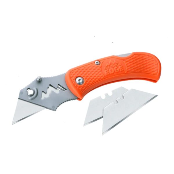Outdoor Edge B.O.A. Utility Knife with 3 Blades Orange - Precision Shot Firearms