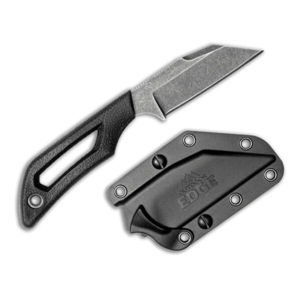 Outdoor Edge Pivot Fixed Knife 2-6/5" Wharncliffe Blade Black - Precision Shot Firearms