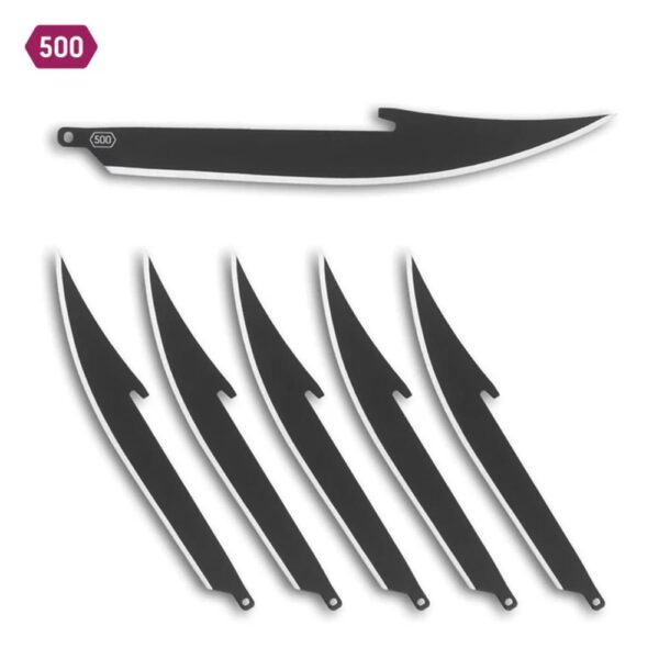 Outdoor Edge 5.0" Boning/Fillet Blade Pack Black 6/ct - Precision Shot Firearms