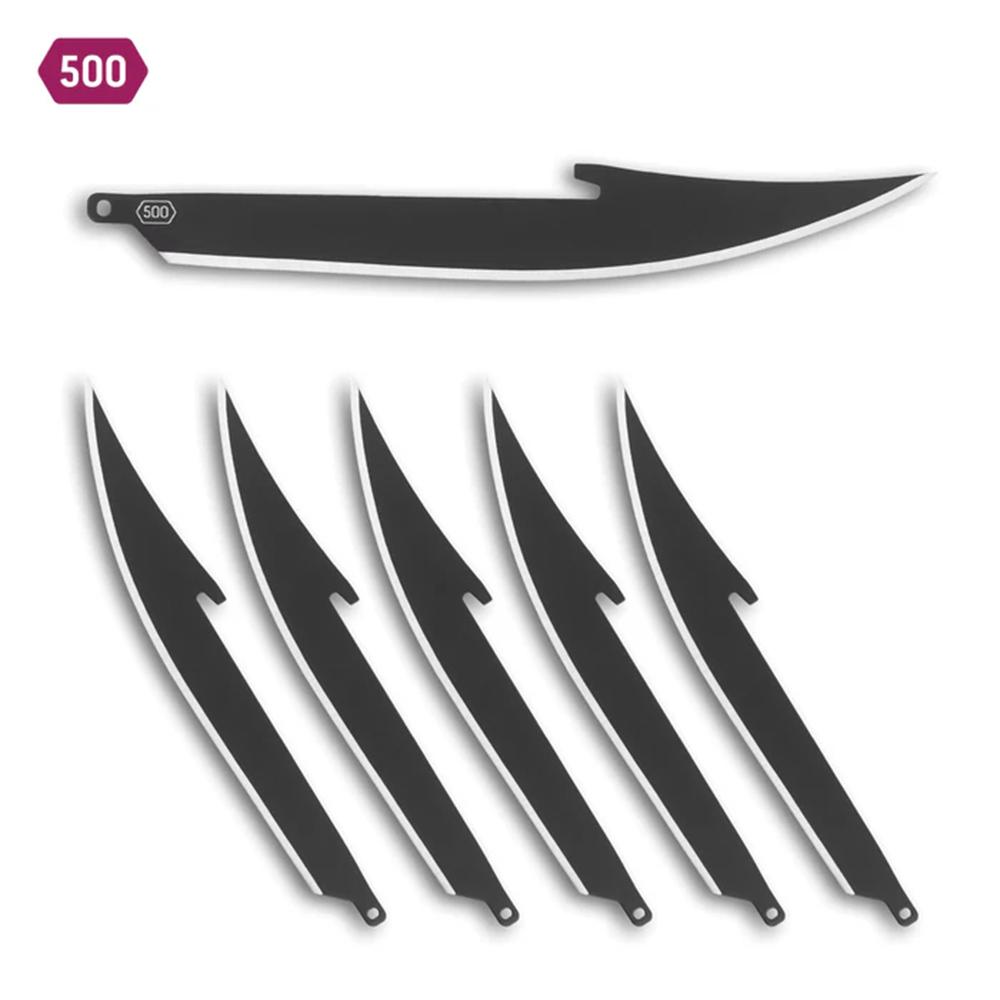 Outdoor Edge 5.0" Boning/Fillet Blade Pack Black 6/ct - Precision Shot Firearms