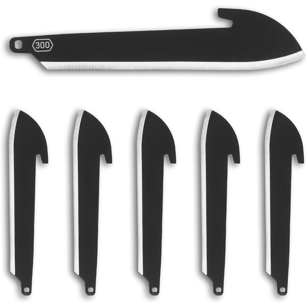 Outdoor Edge 3" Sheepsfoot Blade Pack Black 6/ct - Precision Shot Firearms