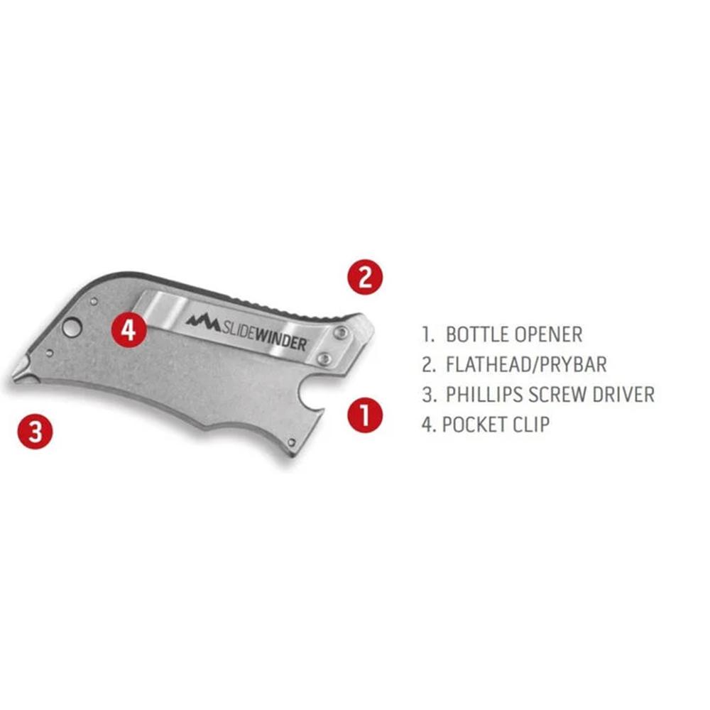 Outdoor Edge Slidewinder Utility Knife Black - Precision Shot Firearms