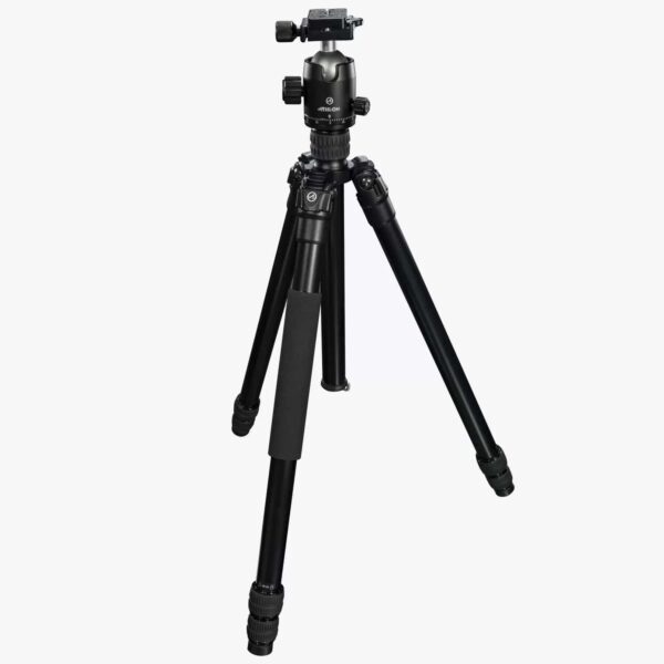 Athlon Midas AL28 Aluminum Tripod 17" - 65" Black with Soft Sided Carrying Case - Precision Shot Firearms