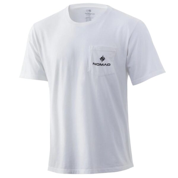 Nomad Logo Pocket Tee White M - Precision Shot Firearms