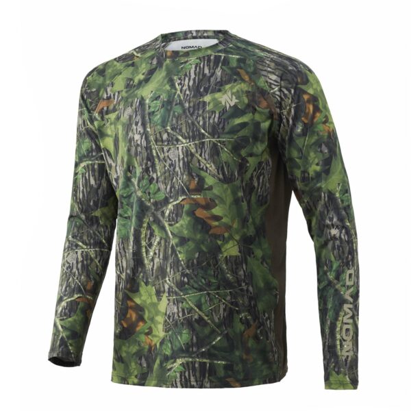 Nomad Camo Pursuit Long Sleeve Shirt Mossy Oak Shadow Leaf L - Precision Shot Firearms