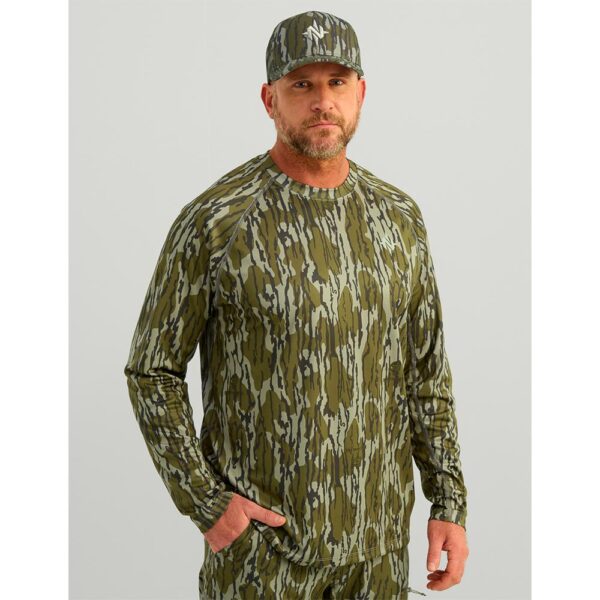 Nomad Mirage Long Sleeve Camo Crew Shirt Mossy Oak Bottomland M - Precision Shot Firearms