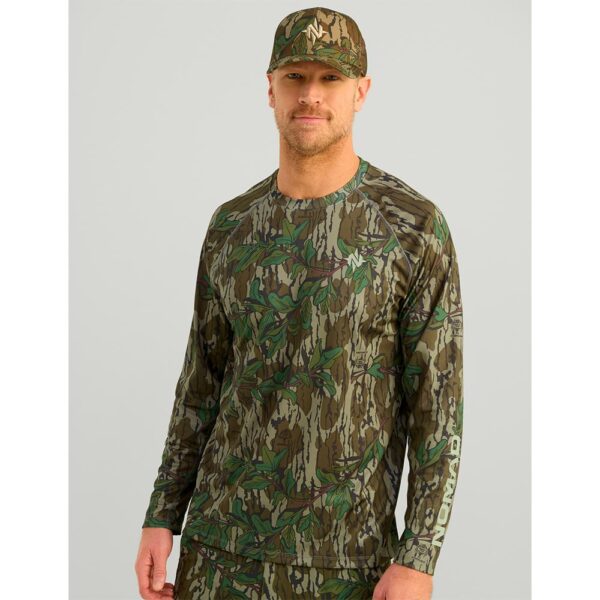 Nomad Mirage Long Sleeve Camo Crew Shirt Mossy Oak Greenleaf XL - Precision Shot Firearms
