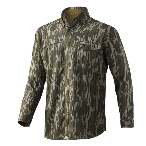 Nomad Stretch-Lite Long Sleeve Shirt Mossy Oak Bottomland 2XL - Precision Shot Firearms