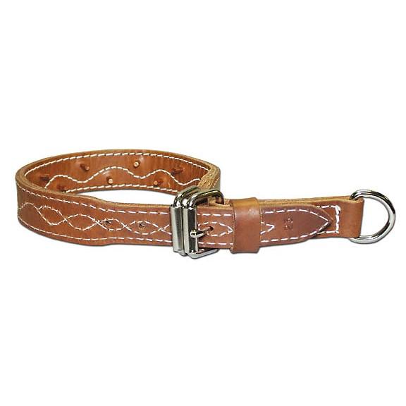 Omnipet Leather Force Collar 1.25" x 17" Brown - Precision Shot Firearms