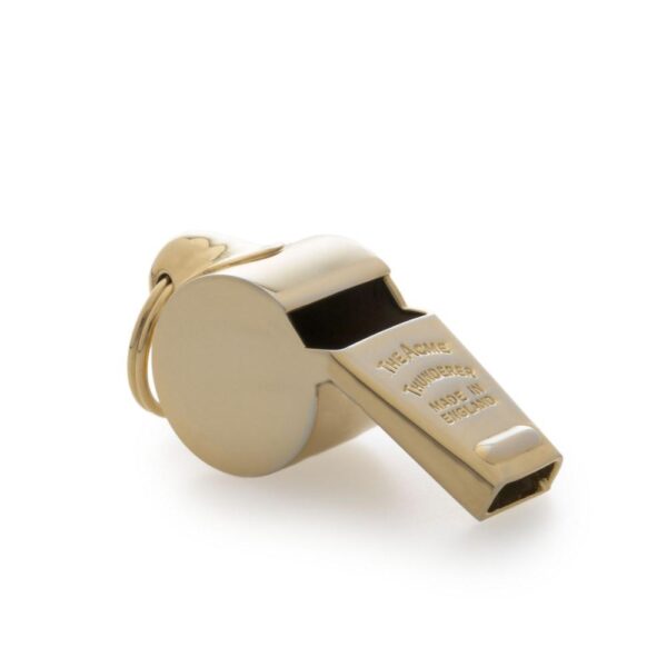 Omnipet Acme Thunderer Whistle Brass Small - Precision Shot Firearms