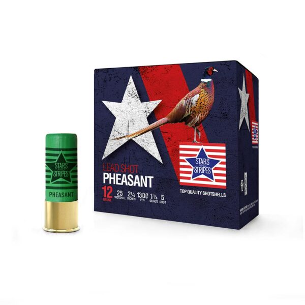 PPU Stars & Stripes Pheasant Load Shotshells 12ga 2-3/4'' 1-1/4oz 1300 fps #5 25/ct - Precision Shot Firearms