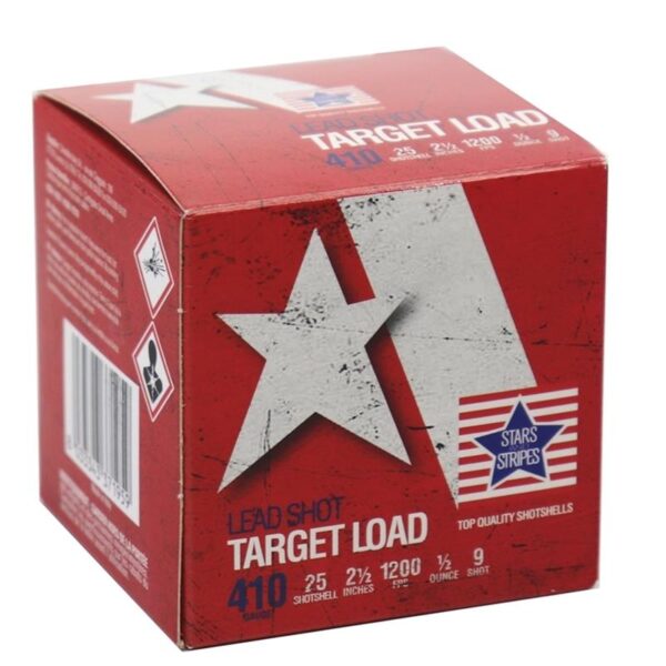 PPU Stars & Stripes Target Shotshells 410ga 2-1/2" 1/2oz 1200 fps #9 25/ct - Precision Shot Firearms