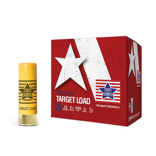 PPU Stars & Stripes Target Shotshells 20ga 2-3/4" 7/8oz 1200 fps #7.5 25/ct - Precision Shot Firearms