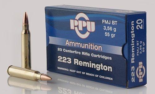 PPU Rifle Ammunition .223 Rem 55 gr FMJ-BT 3240 fps 20/ct - Precision Shot Firearms