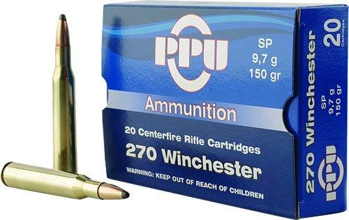 PPU Rifle Ammunition .270 Win 150 gr SP 2850 fps 20/ct - Precision Shot Firearms