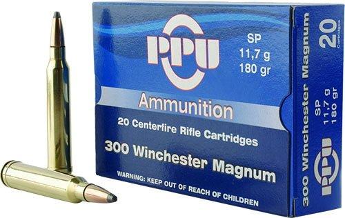 PPU Rifle Ammunition .300 Win Mag 180 gr SP 3250 fps 20/ct - Precision Shot Firearms