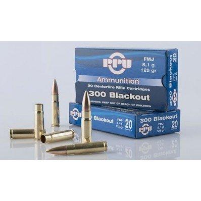 PPU Standard Rifle Ammunition .300 AAC Blackout 125 gr HPBT 1340 fps 20/ct - Precision Shot Firearms