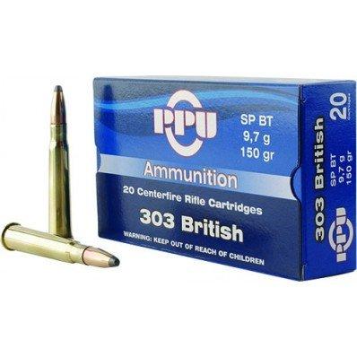 PPU Rifle Ammunition .303 British 174 gr FMJ 2400 fps 20/ct - Precision Shot Firearms