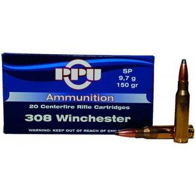PPU Rifle Ammunition .308 Win 150 gr SP 2820 fps 20/ct - Precision Shot Firearms