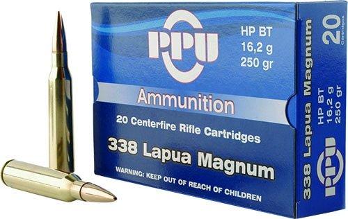 PPU Rifle Ammunition .338 Lapua Magnum 250 gr HPBT 2953 fps 10/ct - Precision Shot Firearms