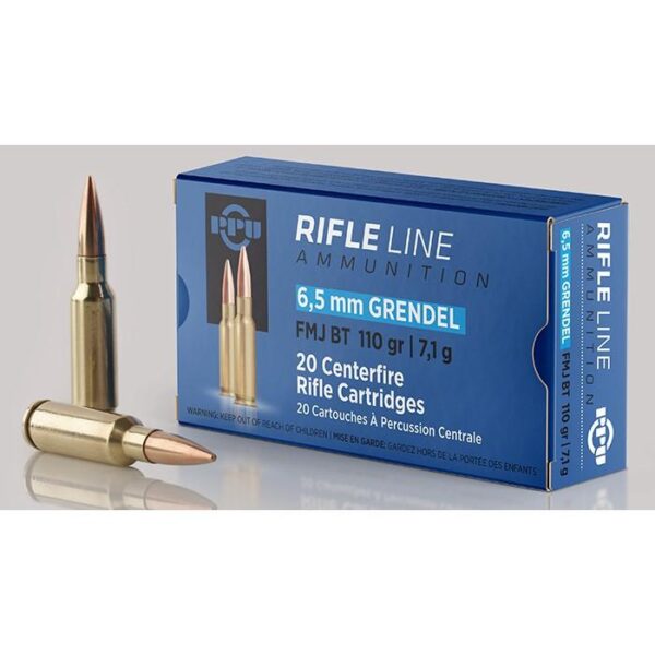 PPU Rifle Ammunition 6.5 Grendel FMJ 110gr 2756 fps 20/ct - Precision Shot Firearms