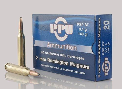 PPU Rifle Ammunition 7mm Rem Mag 140 gr PSP 2600 fps - 20/ct - Precision Shot Firearms
