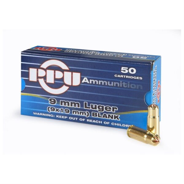 PPU Blanks 9mm Luger 50/ct - Precision Shot Firearms