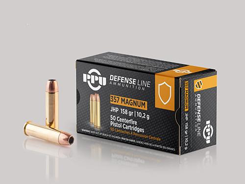 PPU Handgun Defense Ammunition .357 Magnum JHP 158gr 1607 fps 50/ct - Precision Shot Firearms