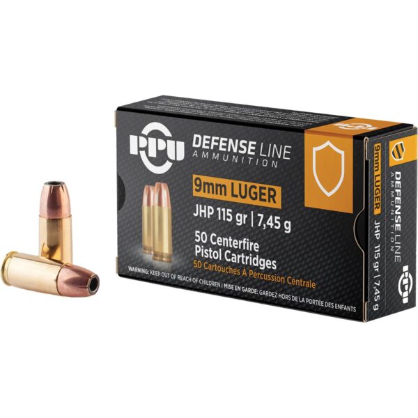 PRIVI 9mm Luger JHP 115GR 50Rds Ammo - Precision Shot Firearms