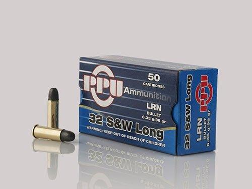 PPU Handgun Ammunition .32 S&W Long 98 gr LRN 705 fps 50/ct - Precision Shot Firearms