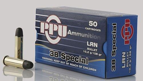 PPU Handgun Ammunition .38 Spl 158 gr LRN 902 fps 50/ct - Precision Shot Firearms