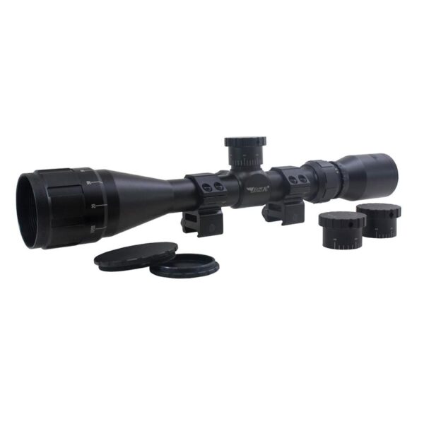 BSA Sweet .22 3-9x40mm Adjustable Objective Rifle Scope SFP 30/30 Duplex Reticle Non Illuminated Black with Dovetail Rings Blister - Precision Shot Firearms