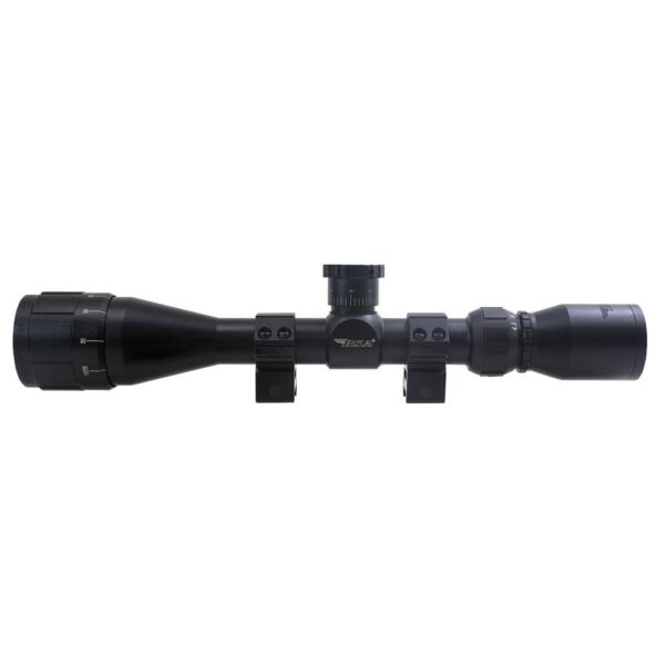 BSA Sweet .22 3-9x40mm Adjustable Objective Rifle Scope SFP 30/30 Duplex Reticle Non Illuminated Black with Dovetail Rings Blister - Precision Shot Firearms