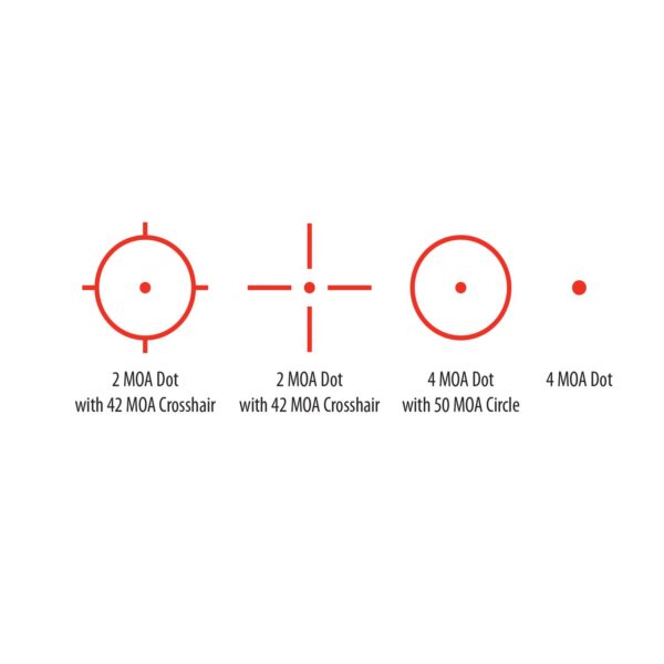 BSA Reflex Sight with Red Laser 33x24mm 4 Reticles Red QR Mount for Weaver/Picatinny - Precision Shot Firearms