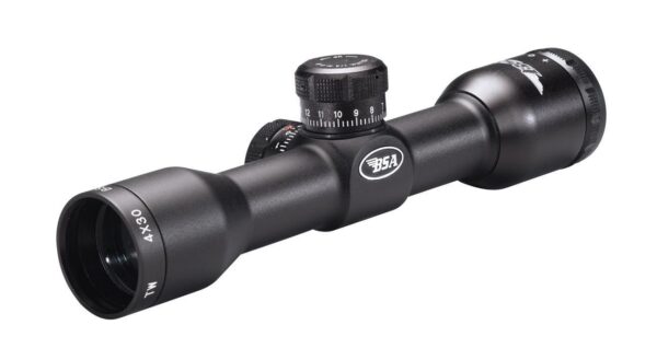 BSA Tactical Weapon Rifle Scope - 4x30mm Mil-Dot 23-10.4' 4" Matte - Precision Shot Firearms