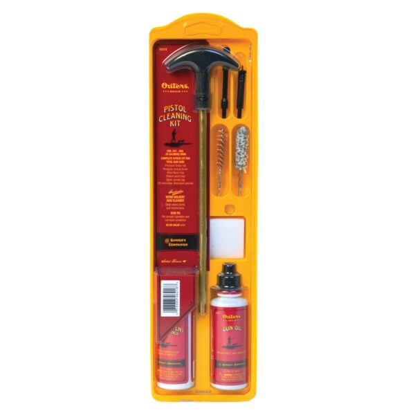 Outers Clamshell Universal Cleaning Pistol Kit - .22 cal - Precision Shot Firearms
