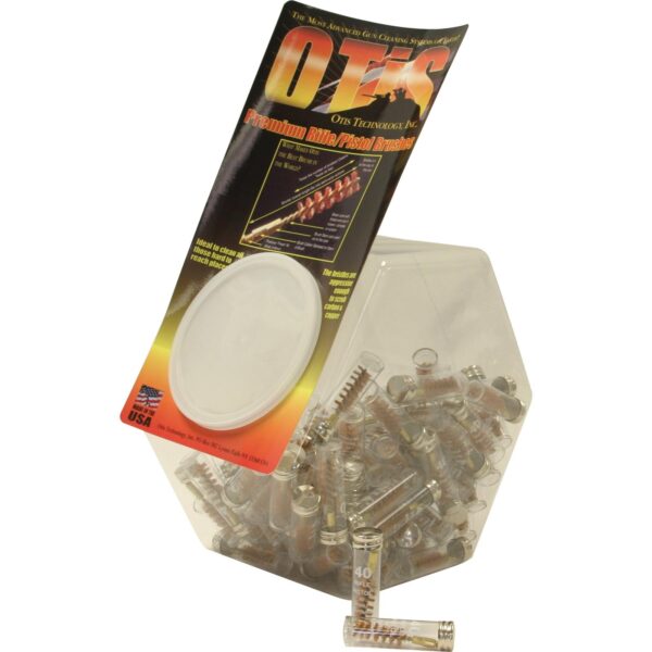 Otis Pop Canister of Rifle/Pistol Brushes .40 cal - 100 ct - Precision Shot Firearms