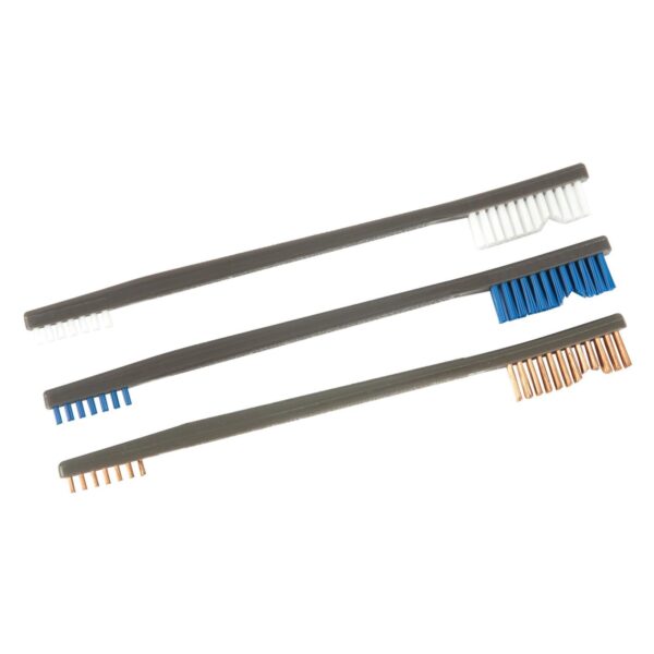 Otis Variety Pack All-Purpose Receiver Brushes - 3 of Each (Nylon Bronze Stainless) - Precision Shot Firearms