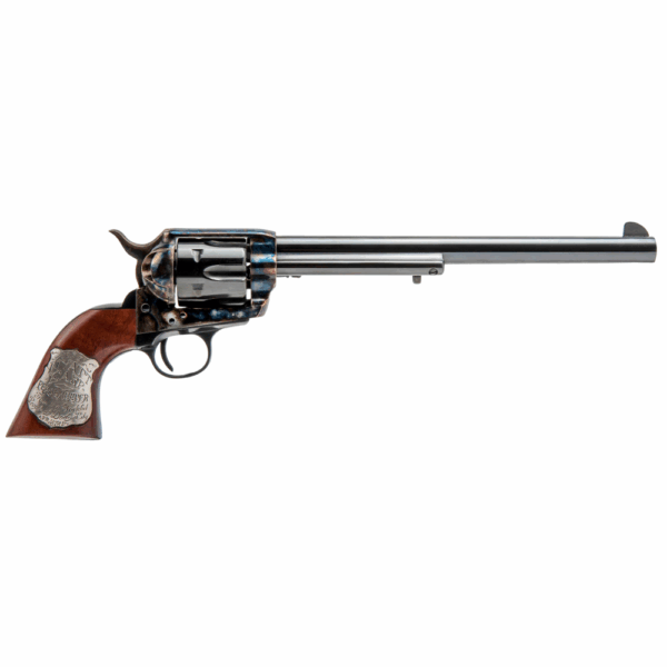 Cimarron Wyatt Earp Frontier Buntline Handgun .45 Colt 6rd Capacity 10" Barrel Case Hardened with Wood Grip - Precision Shot Firearms