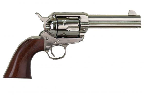 Cimarron Pistolero .45 Colt 6rd Capacity 4.75" Barrel Nickel - Precision Shot Firearms