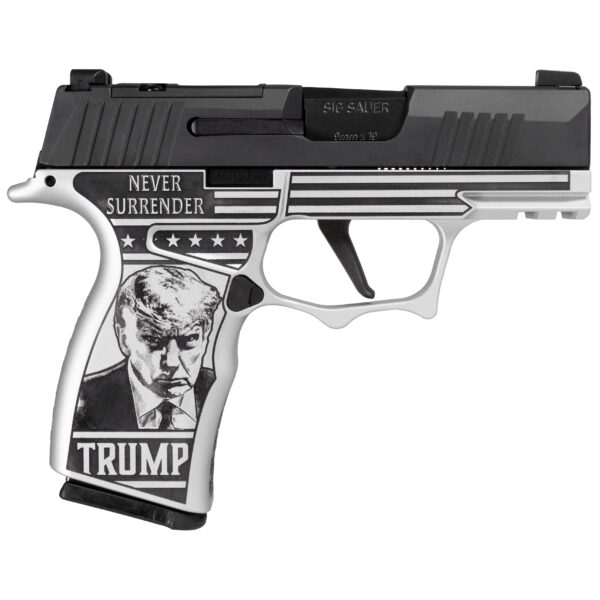 Sig Sauer P365 Shark Tooth "Trump" Grip Optic Ready Handgun 9mm Luger 12rd Magazines(2) 3.1" Barrel X-RAY 3 Sights - Precision Shot Firearms