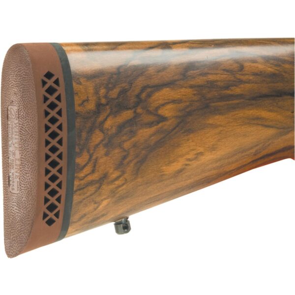 Pachmayr Deluxe Recoil Pad - Small 5.15" L x 1.80" W x 1" T Black/White Line Base - Precision Shot Firearms