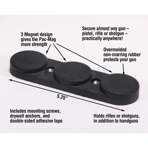 Pachmayr Pac-Mag Gun Storage Magnet Matte Black - Precision Shot Firearms