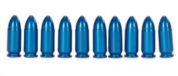 A-Zoom Aluminum Snap Caps 9mm Luger Blue 10/pk - Precision Shot Firearms