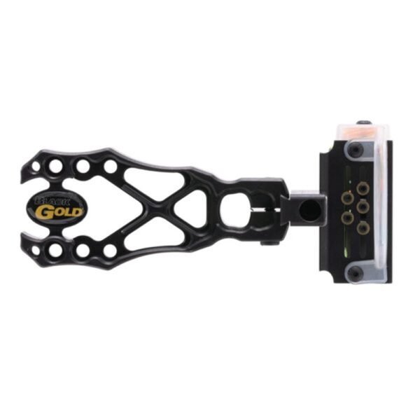 Black Gold Flash Point Rush 5 Pin Scope .019 RH Black - Precision Shot Firearms