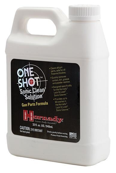 Hornady One Shot Sonic Cleaning Solution - Gun Parts Formula - 1 qt - Precision Shot Firearms