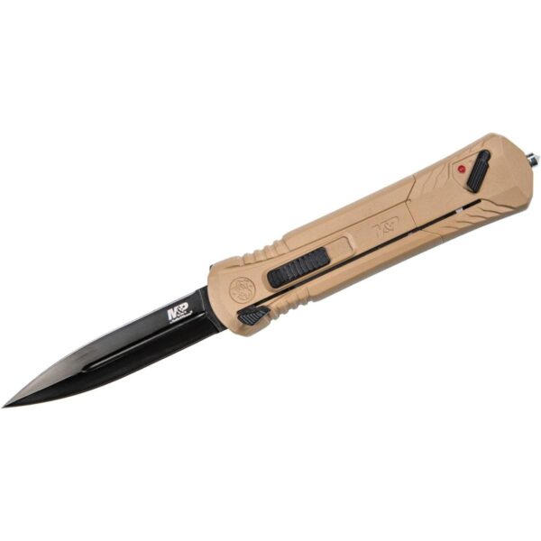 Smith & Wesson M&P Spear Tip OTF Automatic Knife 3 7/10" Blade FDE - Precision Shot Firearms