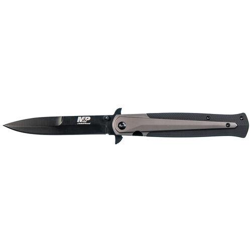 Smith & Wesson M&P 1085898 Dagger Clip Point Folding Knife 3 7/8" Blade Black - Precision Shot Firearms