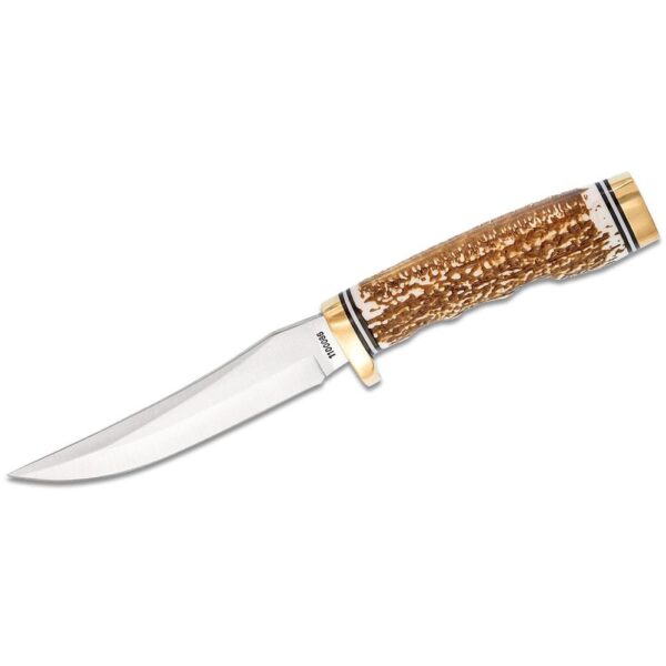 Schrade Uncle Henry Next Gen 153UH Fixed Knife 4-9/10" Trailing Point Blade Brown - Precision Shot Firearms