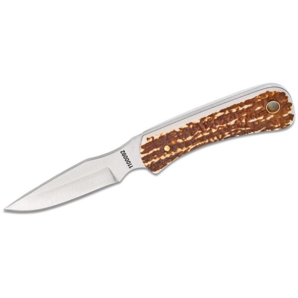 Schrade Uncle Henry 301UH Fixed Knife 3-1/8" Drop Point Blade Brown with Leather Sheath - Precision Shot Firearms